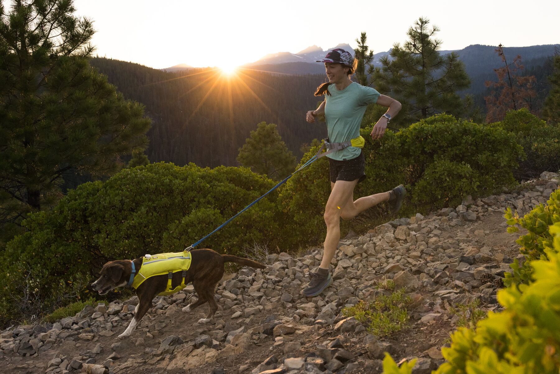 Ruffwear Snackbeutel Ruffwear Trail Runner™ Laufgurt limonen gelb S-M