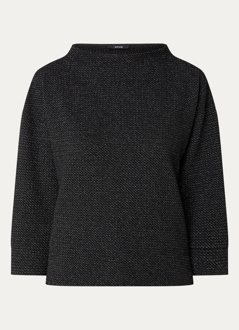 Top cu gât înalt OPUS Gesche Lurex