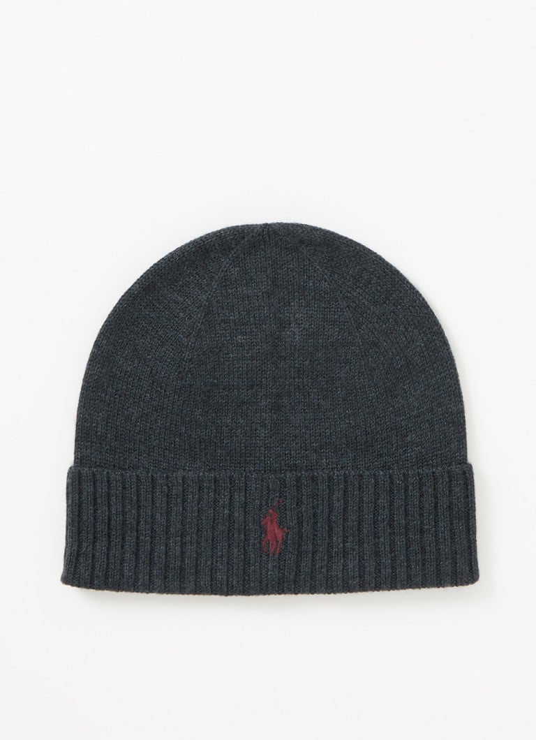 Ralph Lauren Wool beanie with logo embroidery