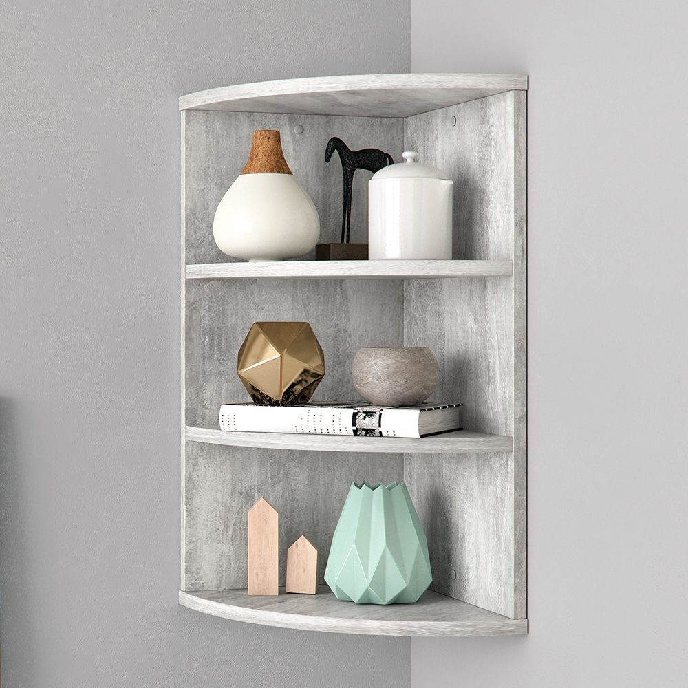 Vicco Eckregal Wandregal Hängeregal ECKI 0,5 Beton