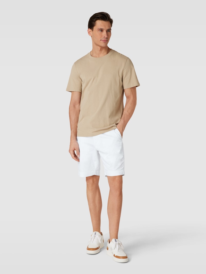 Shorts mit Knopf- und Reißverschluss in weiß