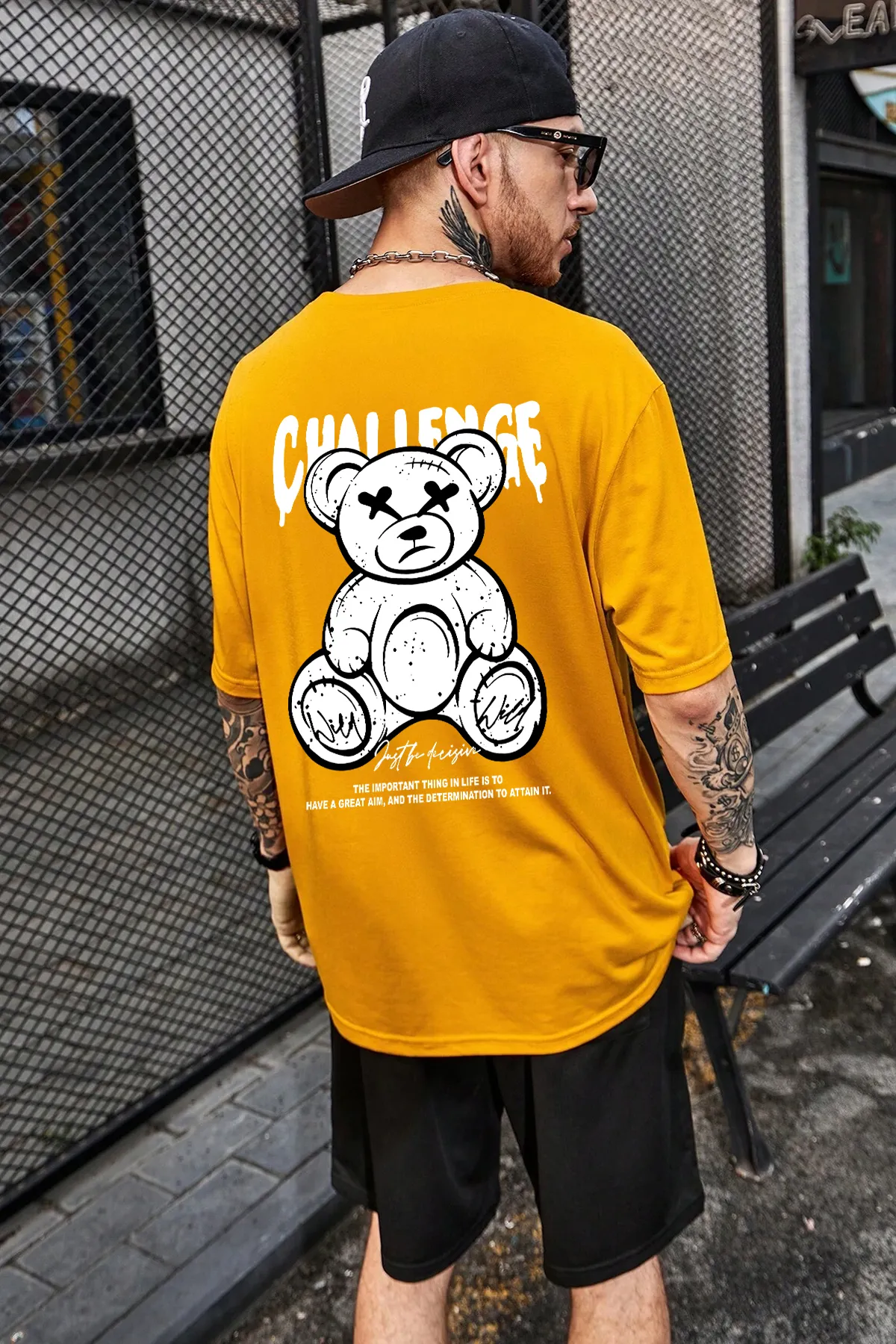uyguntarz  Bedrucktes Challenge-Shorts-Set für Unisex