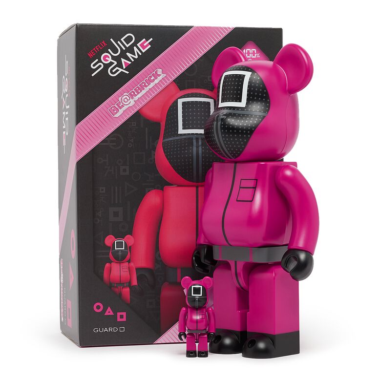 Medicom Bearbrick Squid Game Guard □ 100% & 400% multicolor