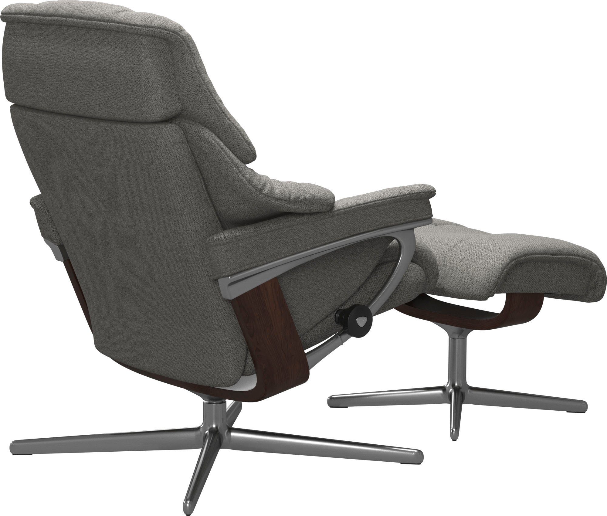 Stressless® Relaxsessel Reno, mit Cross Base, Größe S, M & L, Holzakzent Braun