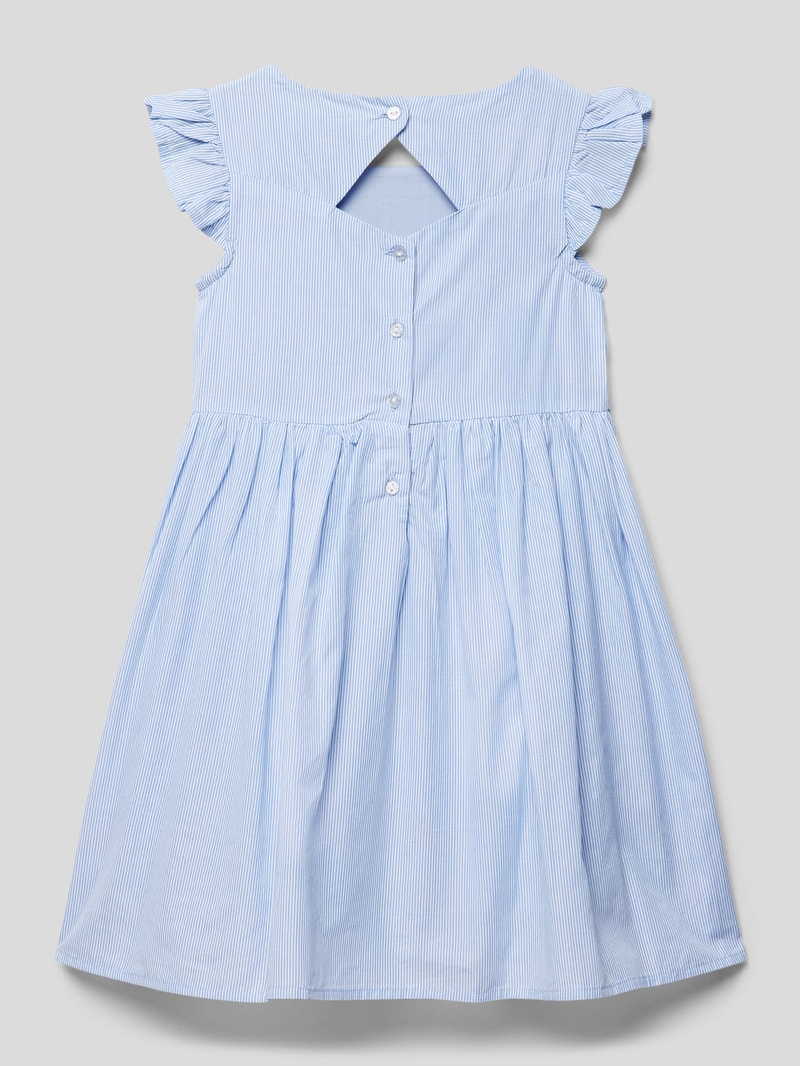 Minikleid mit floralem Muster in bleu