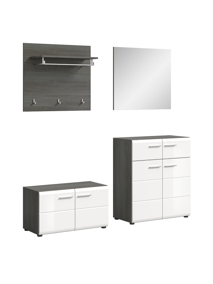 ebuy24 Garderobenmöbel Salsa Weiß 175 x 37 cm günstig kaufen onesize