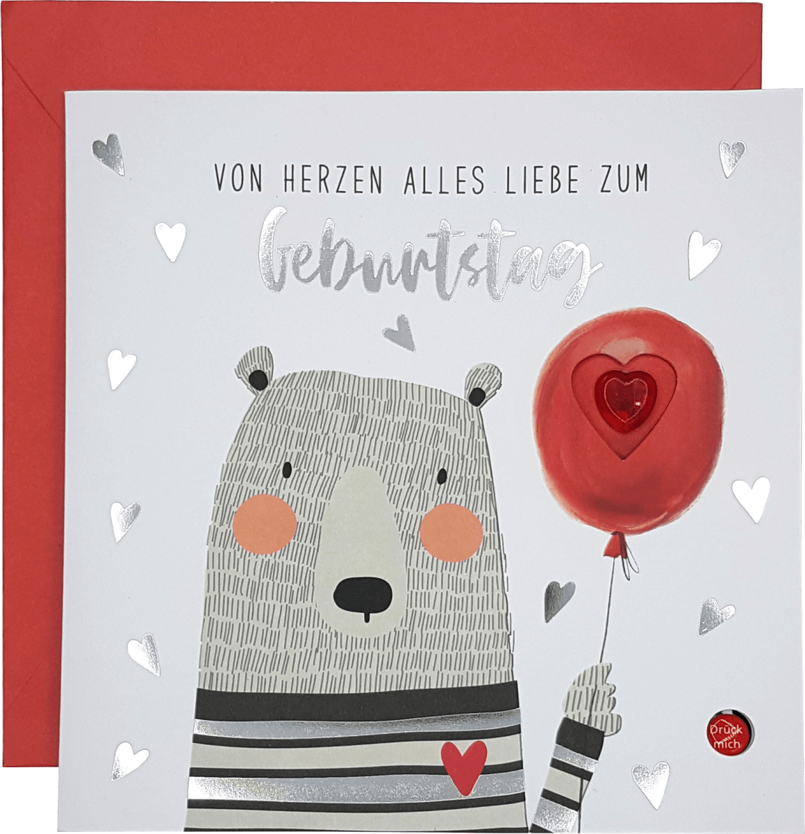 Grußkarte Geburtstag Blinklicht Bär, 1 St