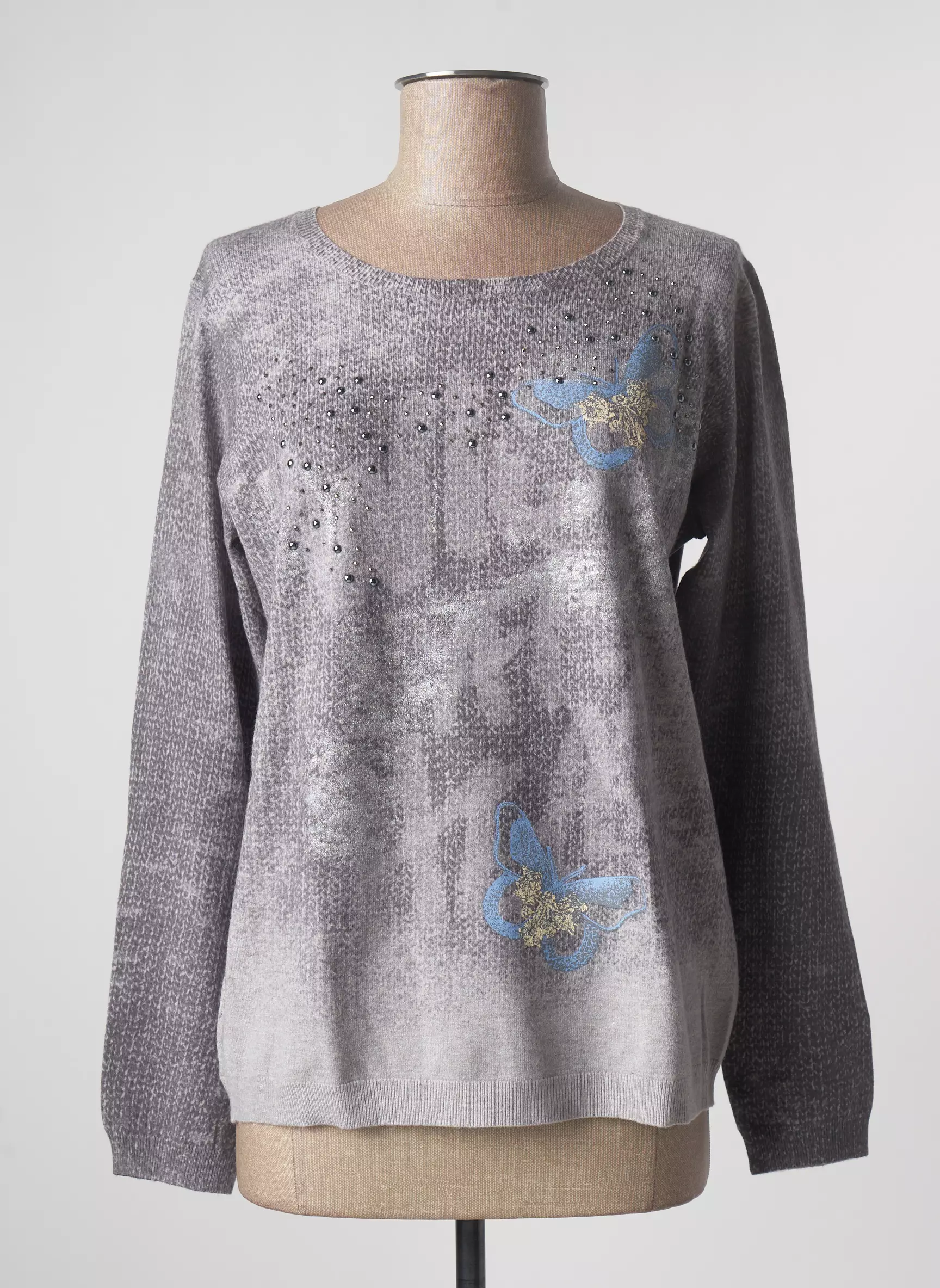 Thomas Rabe Pulls Femme couleur gris