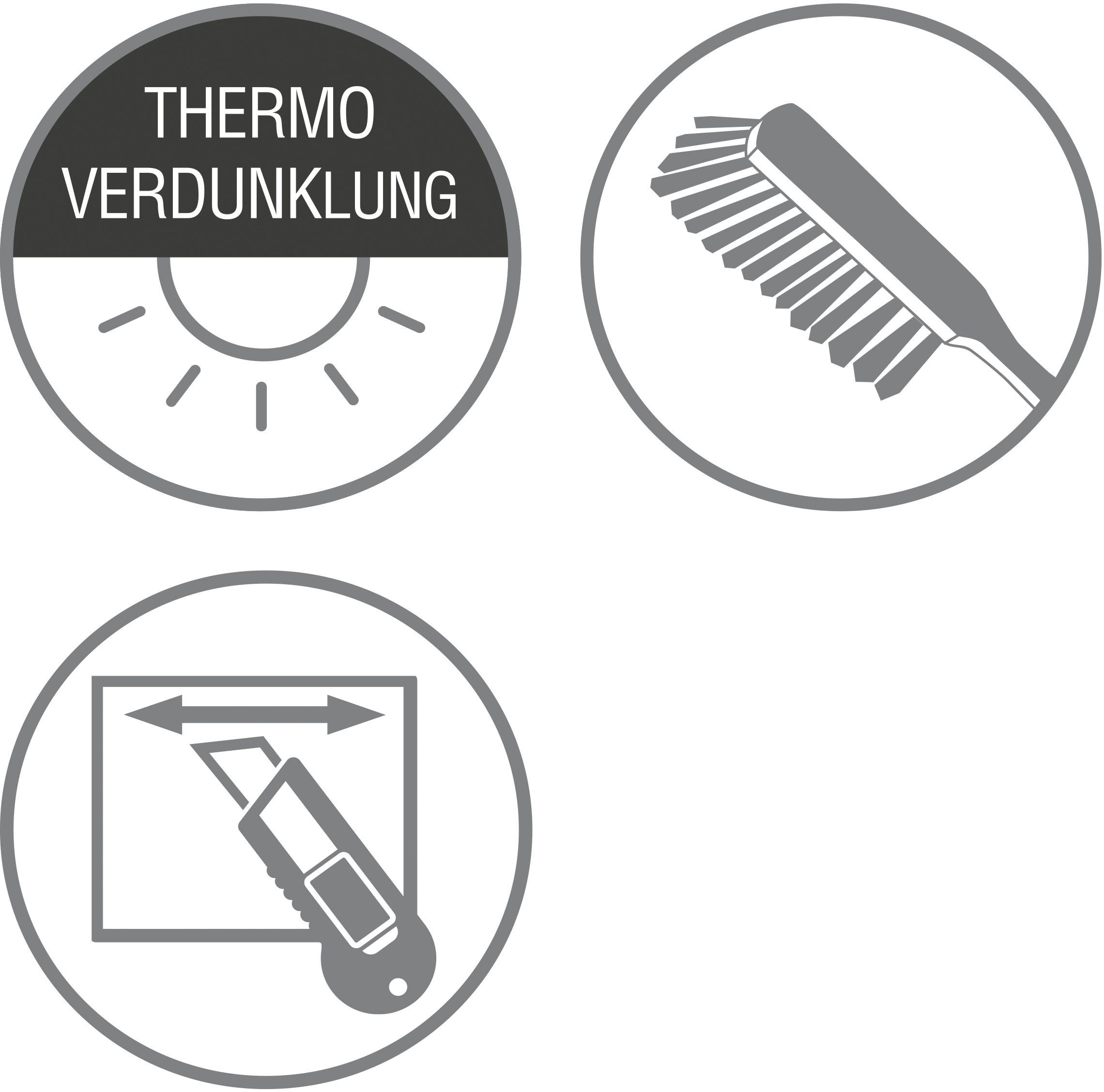 Plissee Plissee Concept Thermo, GARDINIA, abdunkelnd, mit Bohren, verschraubt, verschraubt, Innovative Träger- und Montagetechnik