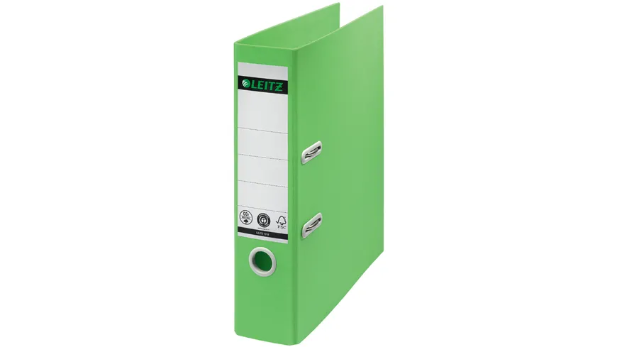LEITZ Qualitäts-Ordner Recycle A4 breit grün gruen