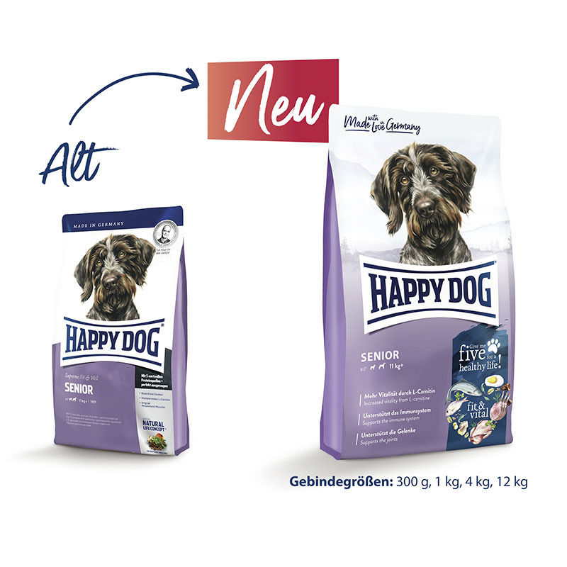 HAPPY DOG Hundetrockenfutter HAPPY DOG fit & vital Senior 12 kg