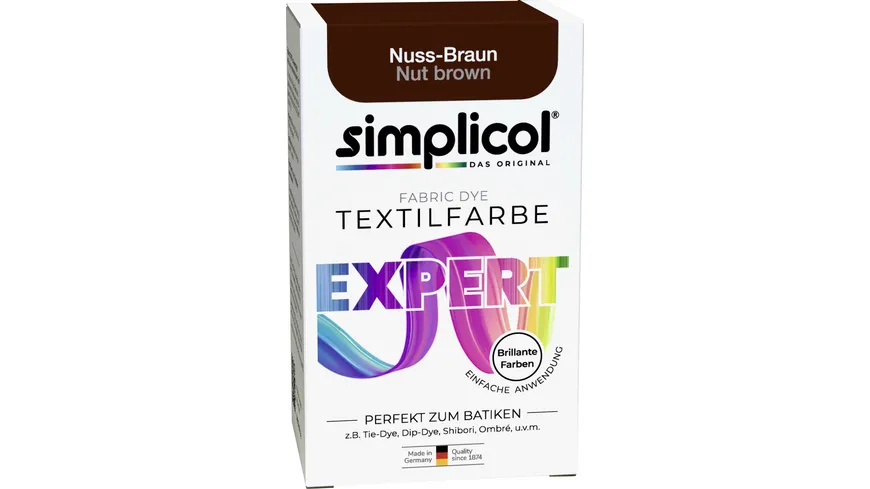 Simplicol Textilfarbe Expert Nuss-Braun 150 ml
