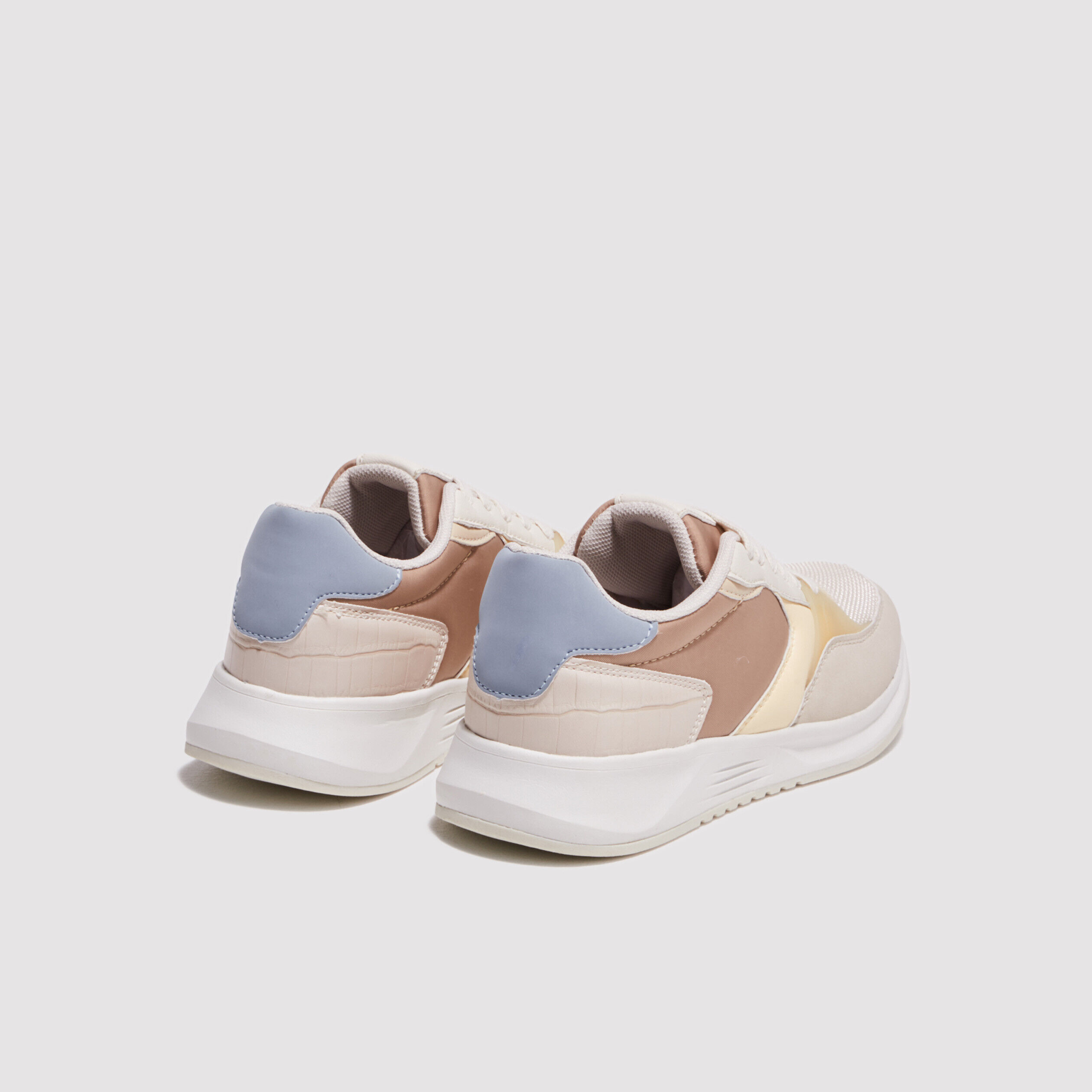 Baskets plates ecru femme | Cache Cache
