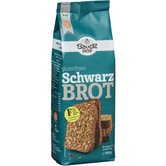 Bauckhof Bio glutenfreies Schwarzbrot Backmischung 500G
