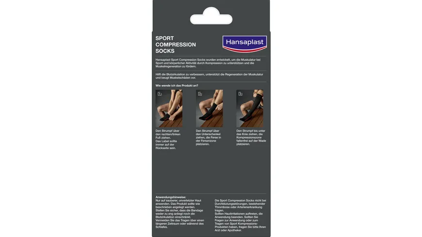 Hansaplast Sports Compression Socks Größe L/XL