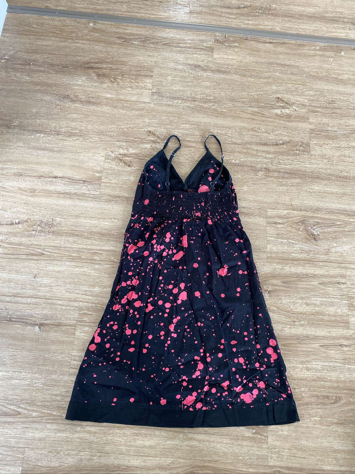 Aller Simplement Kleid in Schwarz/ Pink günstig kaufen 34/36