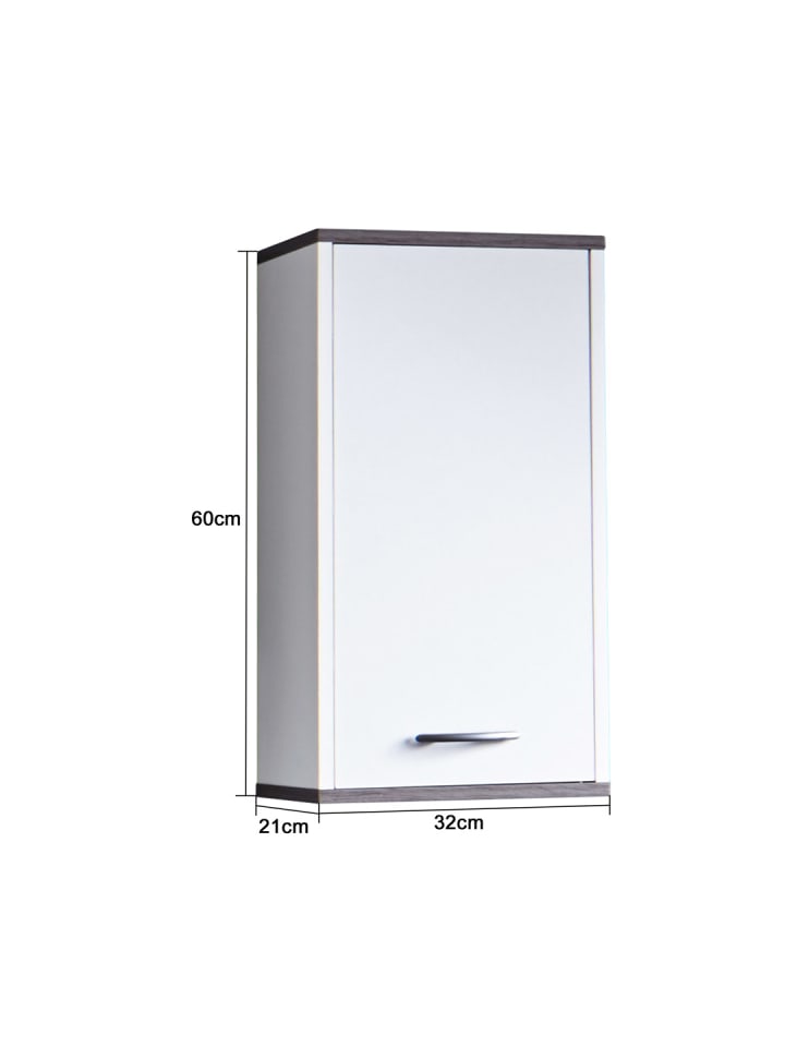 ebuy24 Badschrank CaliforniaSanDiego Weiß 32 x 21 cm günstig kaufen onesize