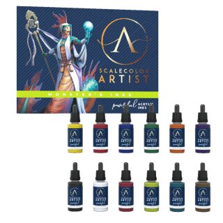 Scalecolor Artist Themed Set - Monster's Ink (12x17ml)