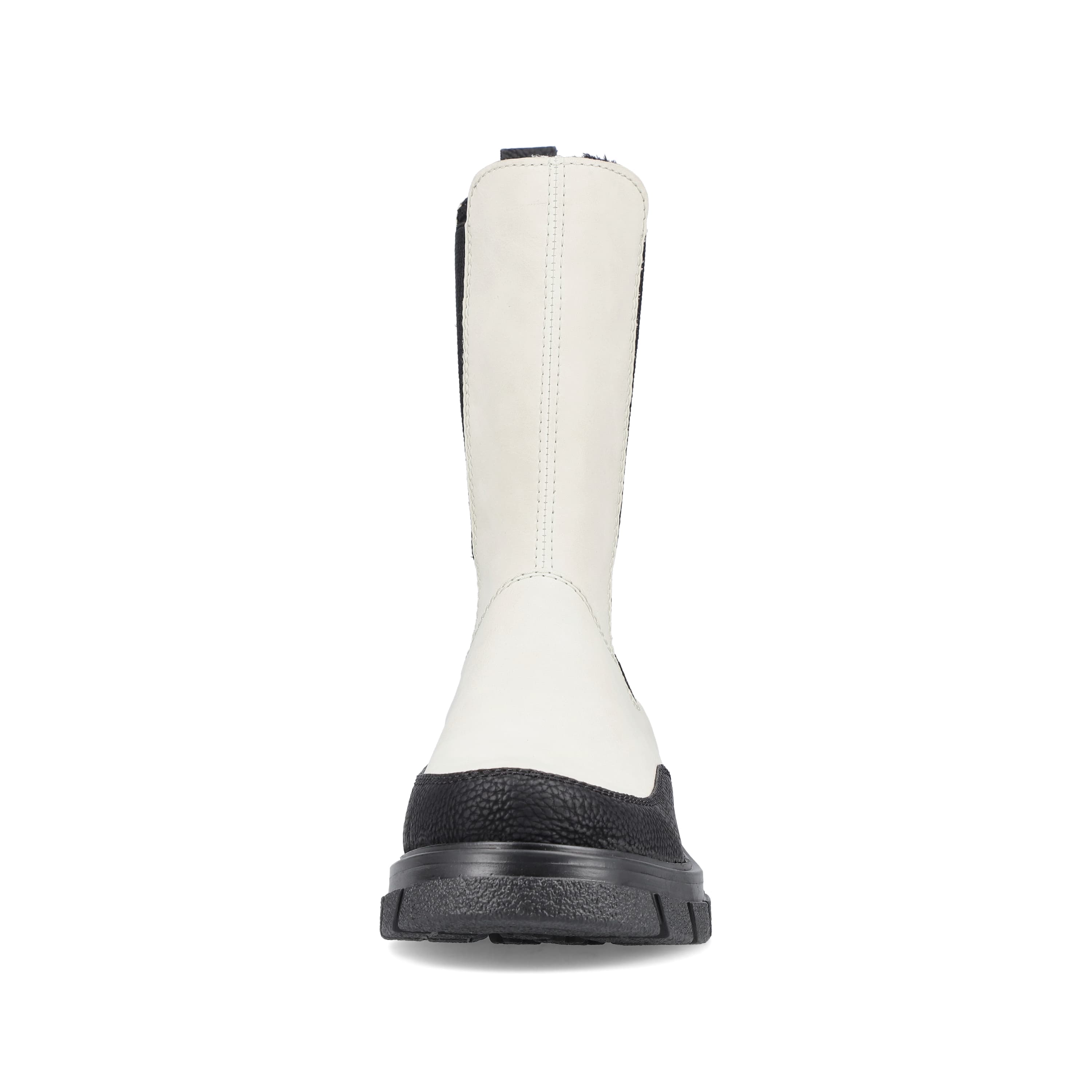 Rieker Damen Chelsea Boots cremeweiß