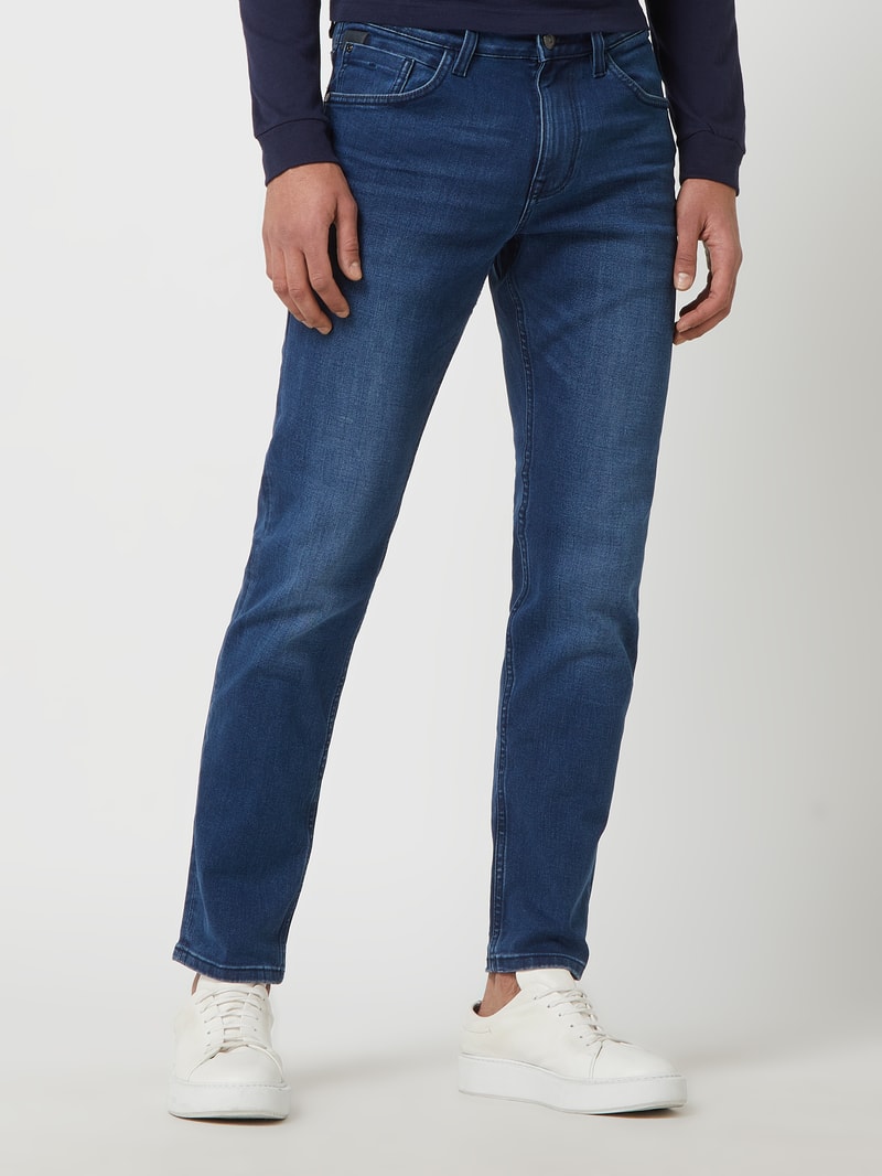 Regular Slim Fit Jeans mit Stretch-Anteil Modell 'Josh' in jeans