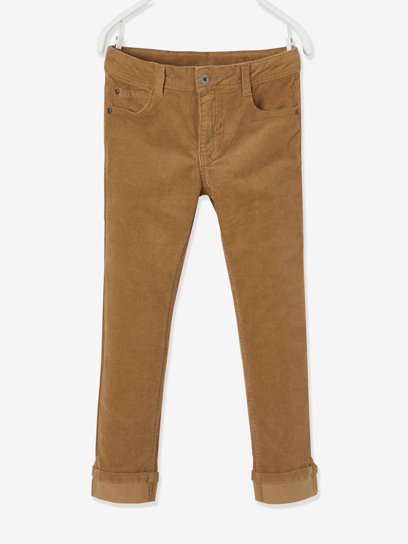 Vertbaudet Jungen Cordhose, Slim-Fit - camelfarben