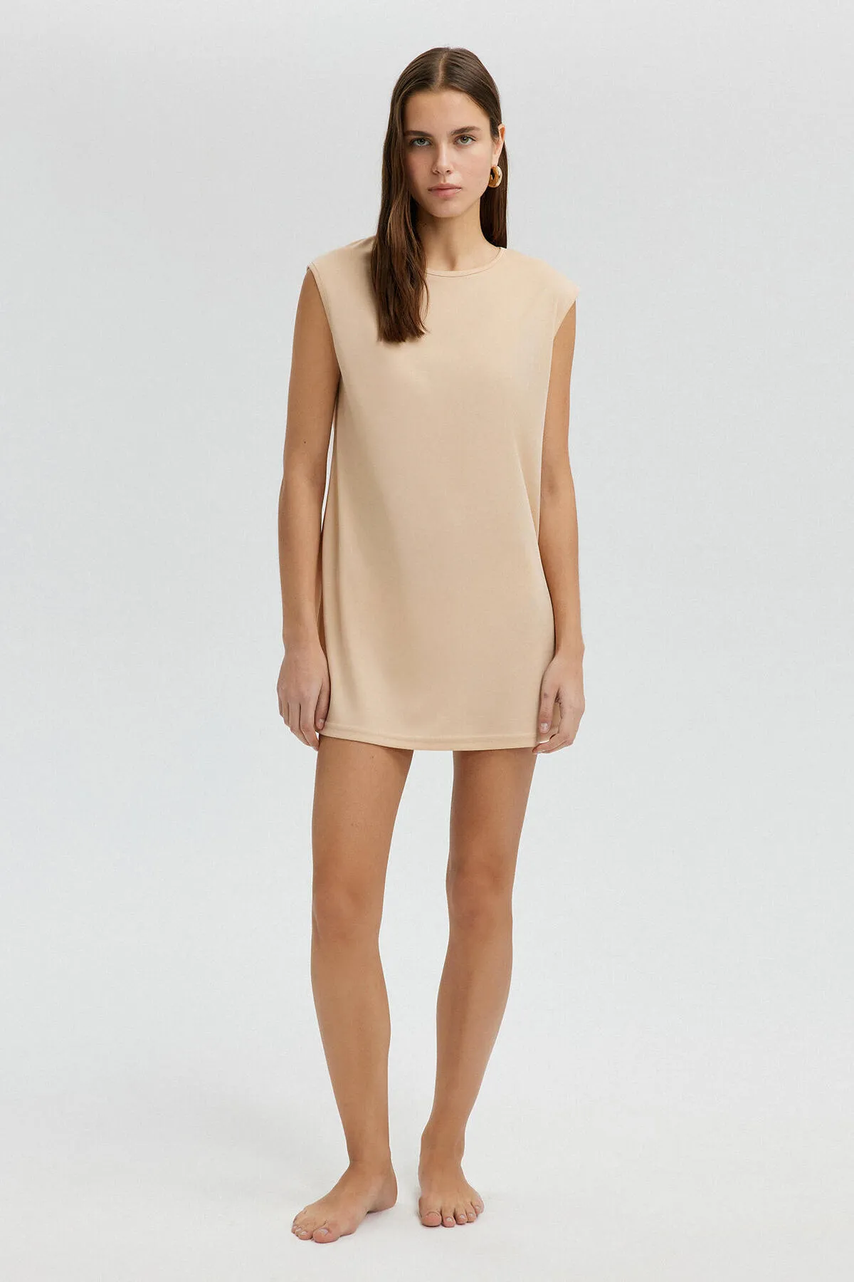 Touché Privé  Tunika - Beige - Regular Fit