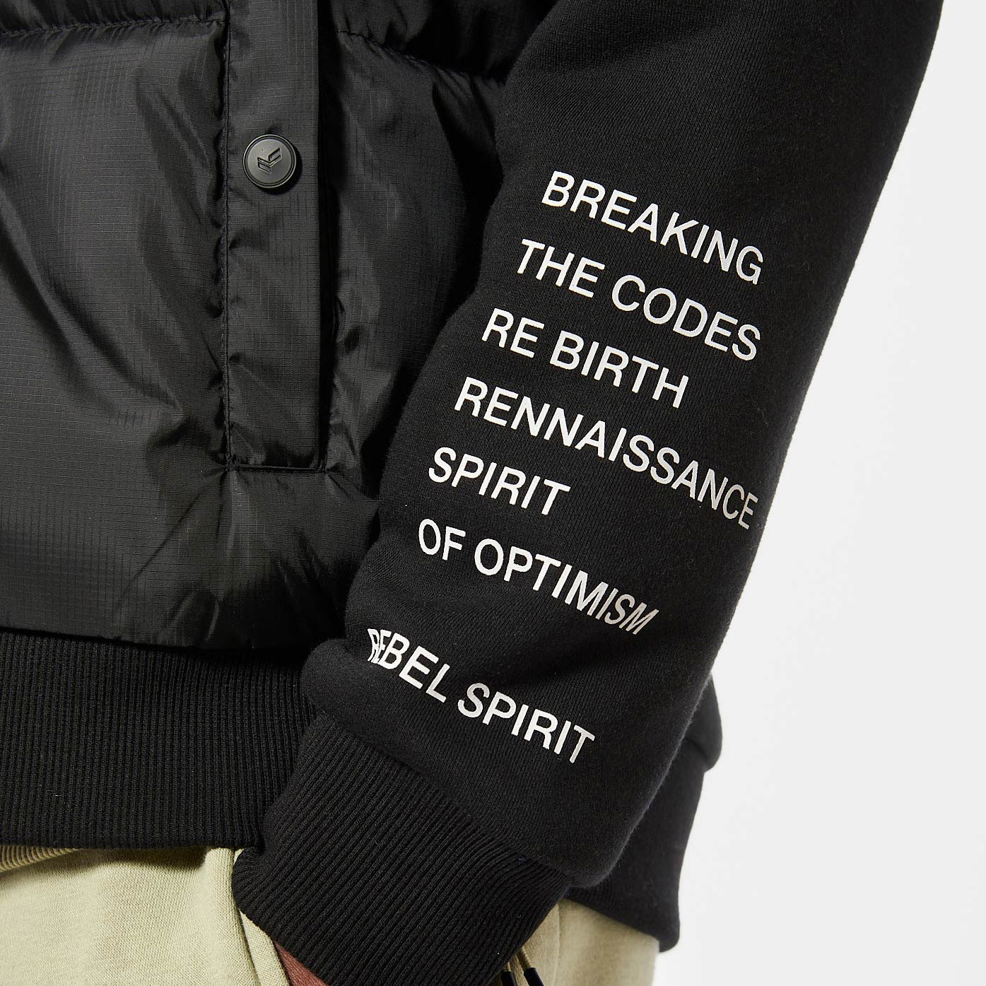 SIMBA  Sweat doudoune zippé noir Homme