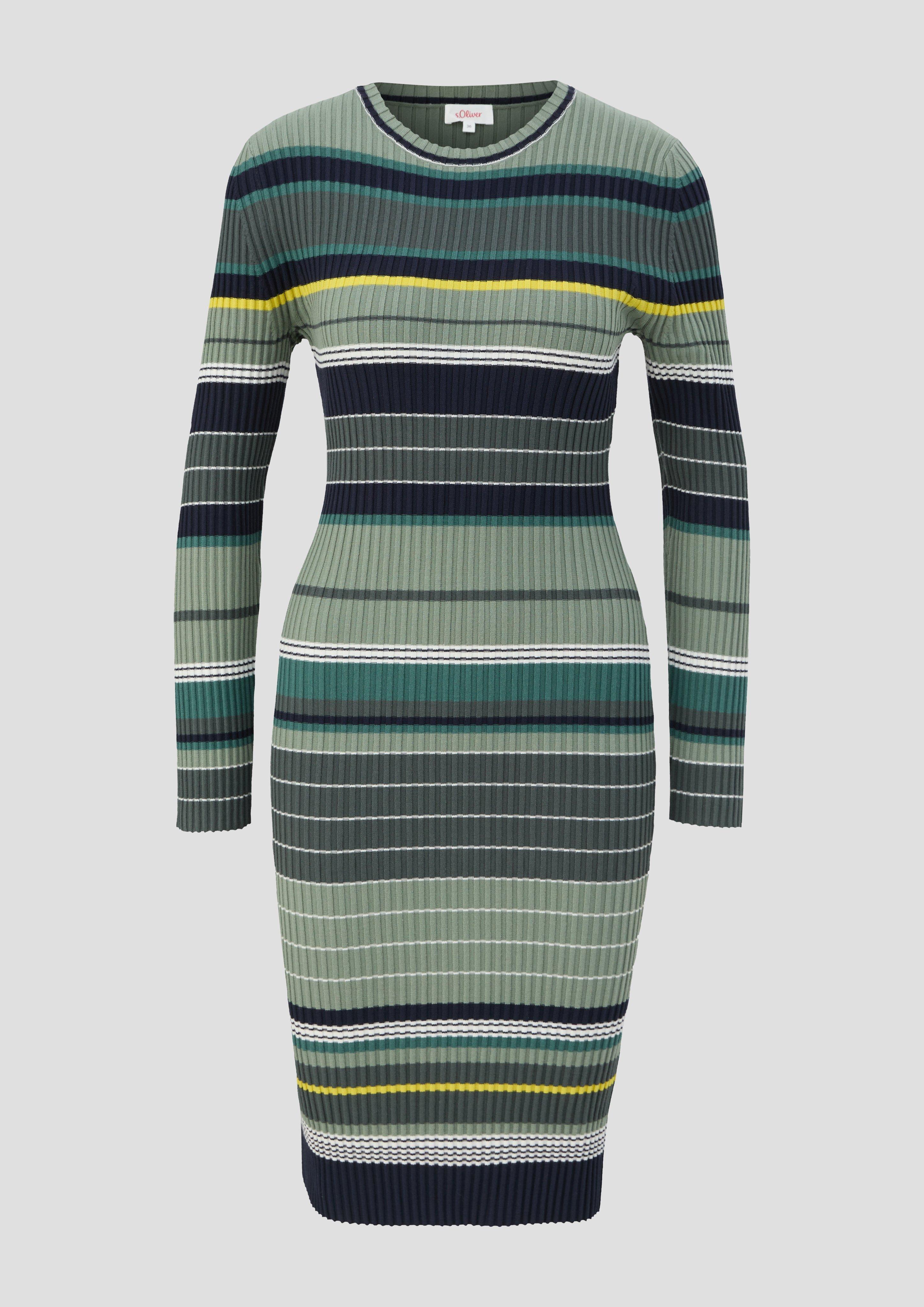 Rippkleid aus Viskosemix  2134498-79G8