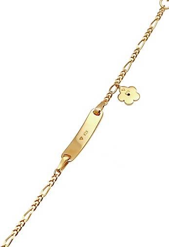 Elli Armband Kinder ID-Armband Schild Blume Geburt 925 Silber
