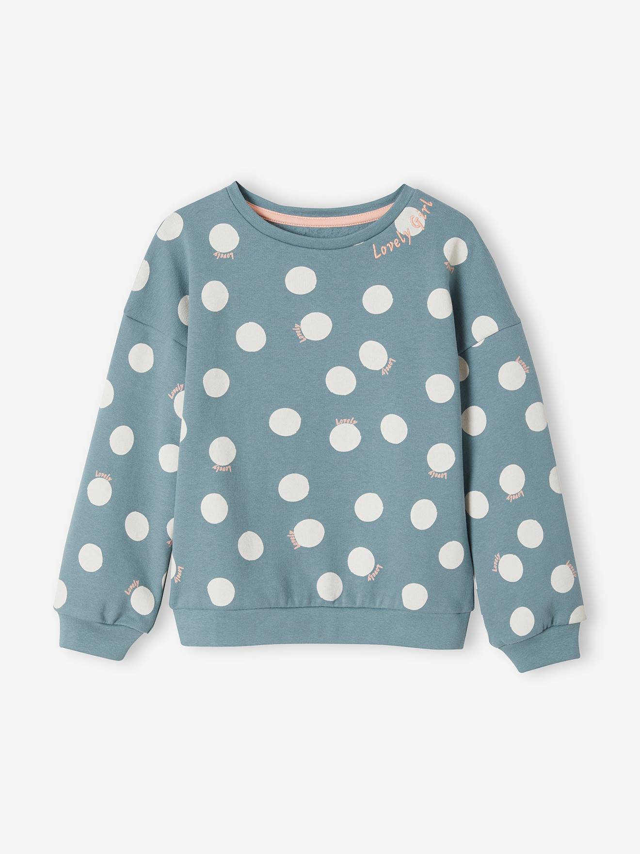 Sweat motifs fantaisie fille rose