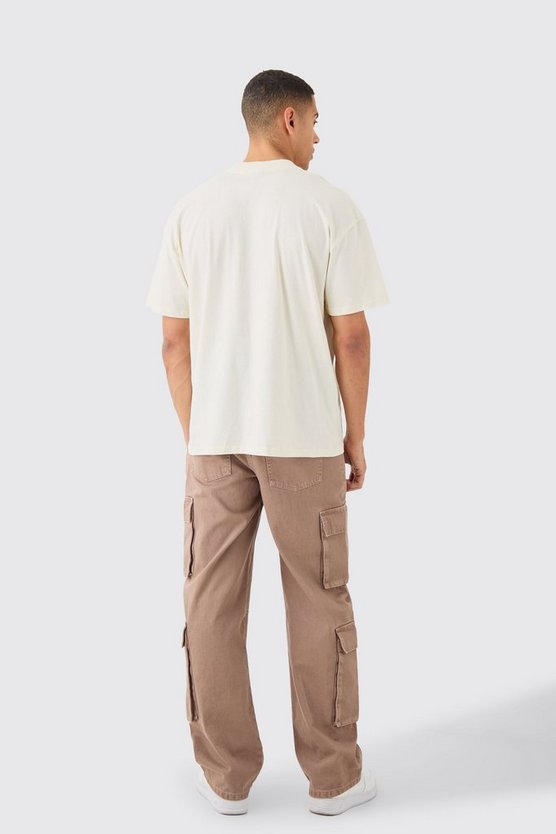 Oversize Official Man T-Shirt mit breitem Kragen