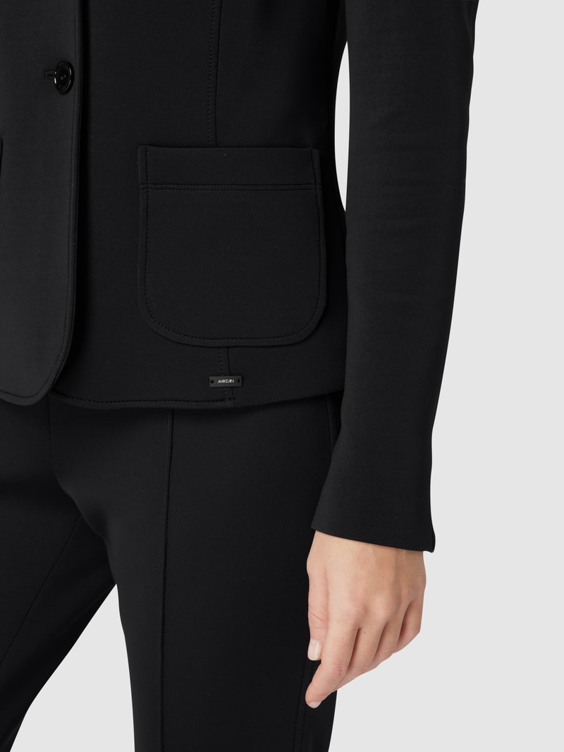 Blazer mit Reverskragen in marineblau