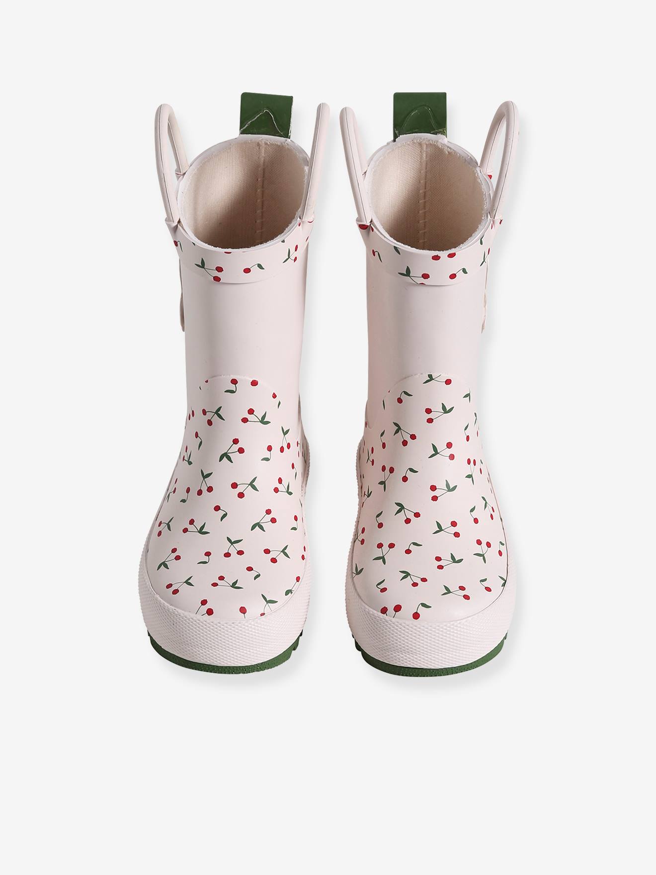 Vertbaudet Baby Gummistiefel mit Anziehtrick - rosa bedruckt