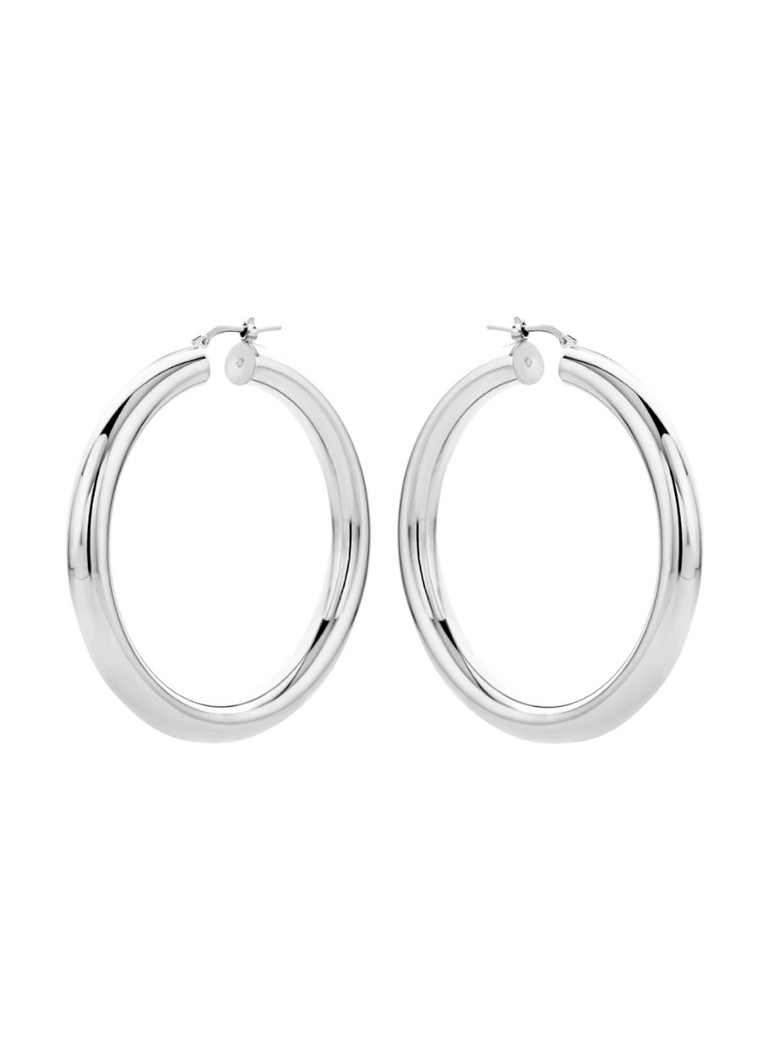 Casa Jewelry Frida XL silver hoop earrings