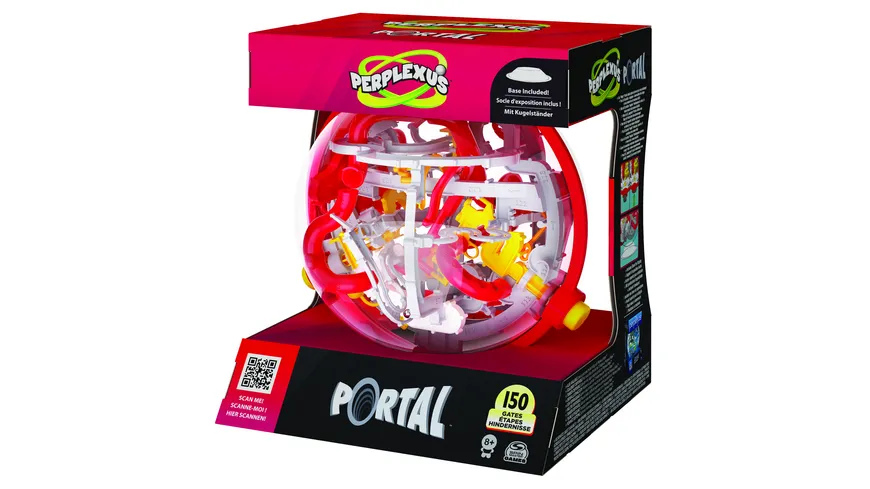 Spin Master Games - Perplexus Portal, 3D-Kugellabyrinth mit 150 Hindernissen - und 50+ trickreichen Portal-Passagen