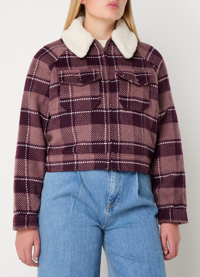 Jachetă Levi's din amestec de lână în carouri