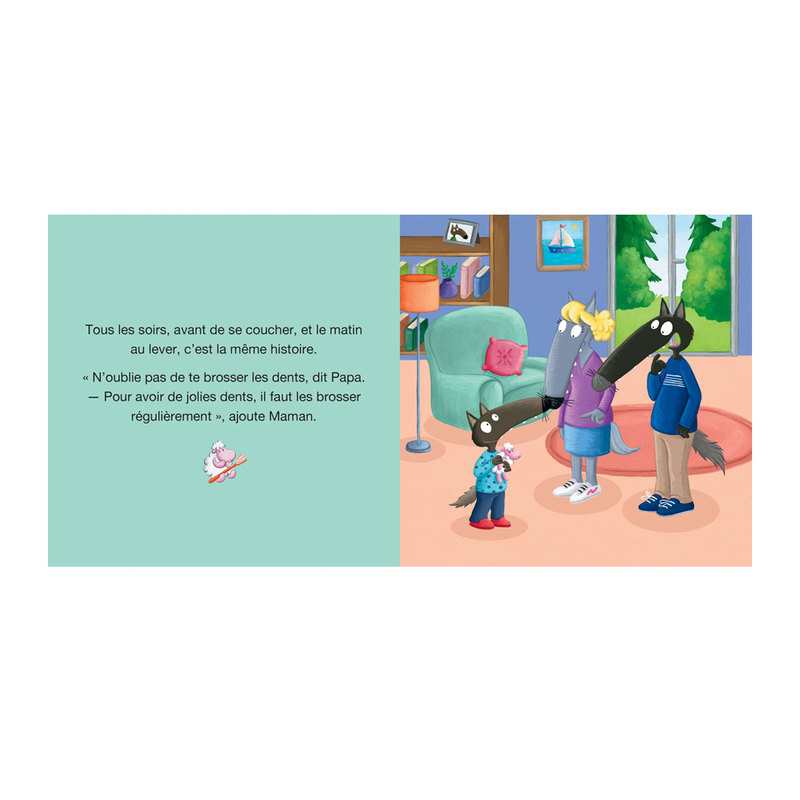 Livre P'tit loup se brosse les dents - Auzou