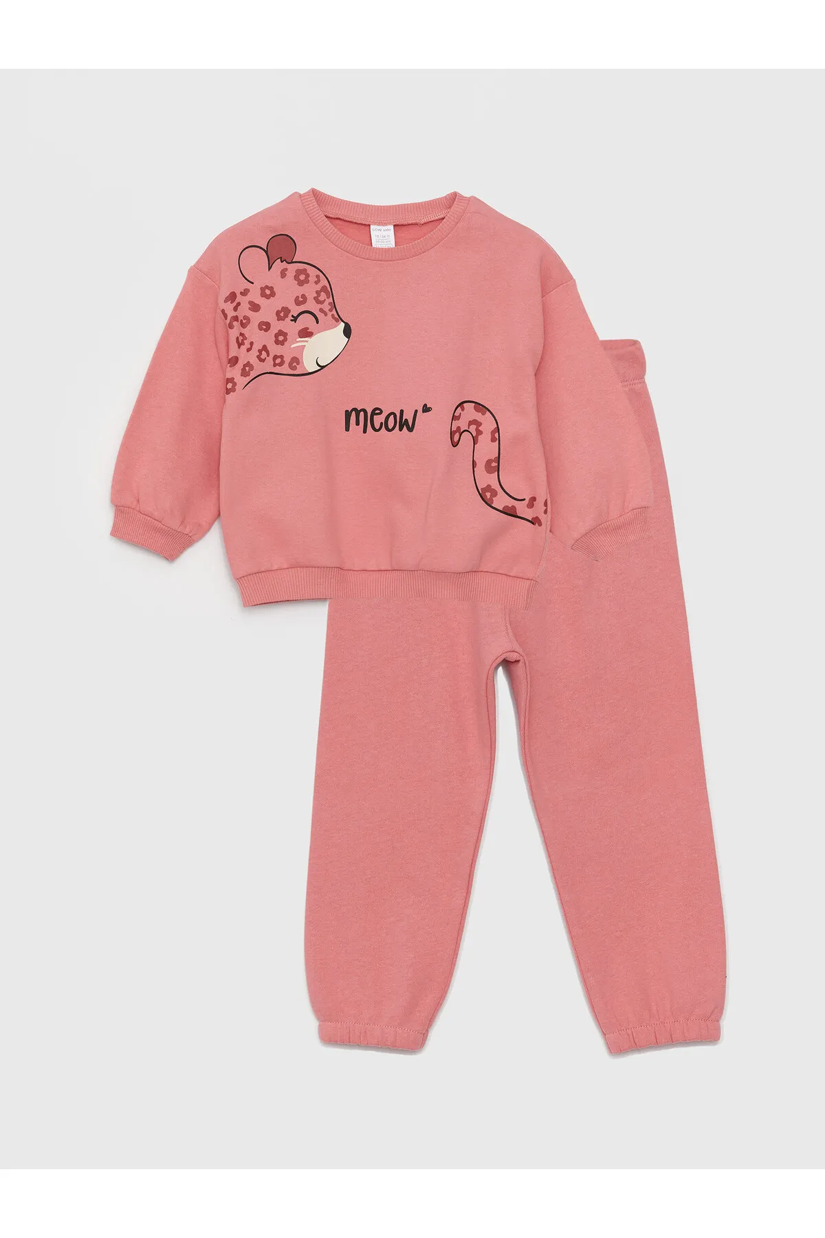 LC Waikiki  Langarm-Sweatshirt und Hose für Babys mit Rundhalsausschnitt, 2er-Set
