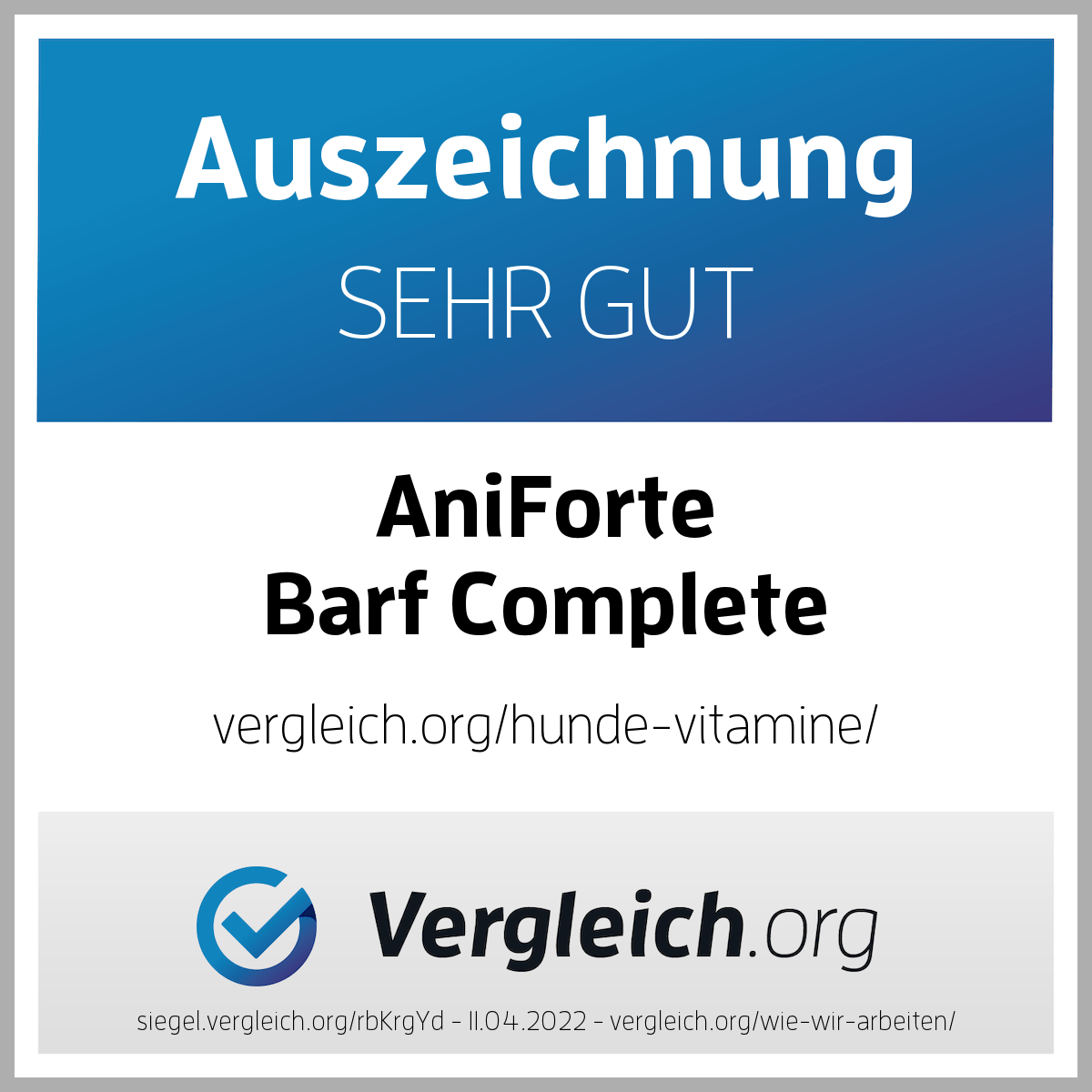 Aniforte Ergänzungsfutter & Aufzucht Aniforte BARF Complete 500 g 1 kg