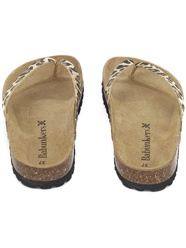 BABUNKERS Family Zehentrenner in Beige/ Braun günstig kaufen