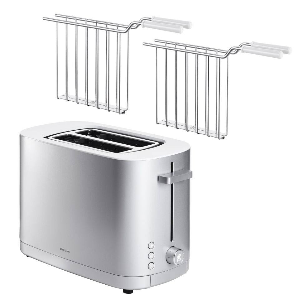 Kurzschlitztoaster mit Sandwichzangen, 3-tlg.