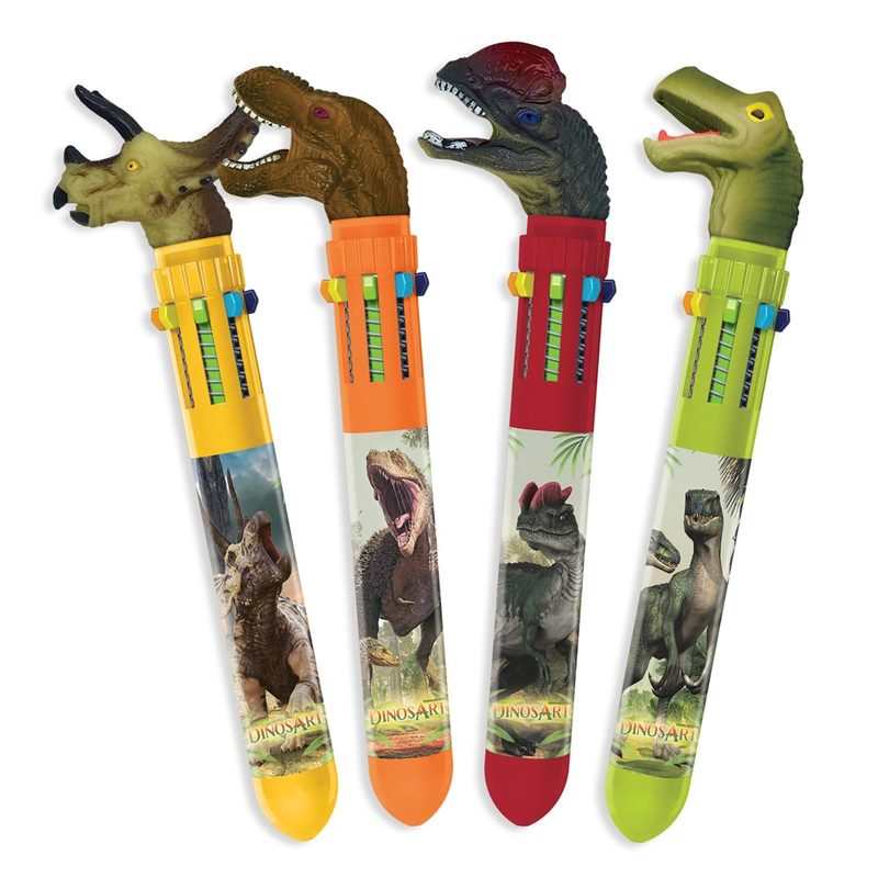 Stylo 10 couleurs dinosaures DINOSART