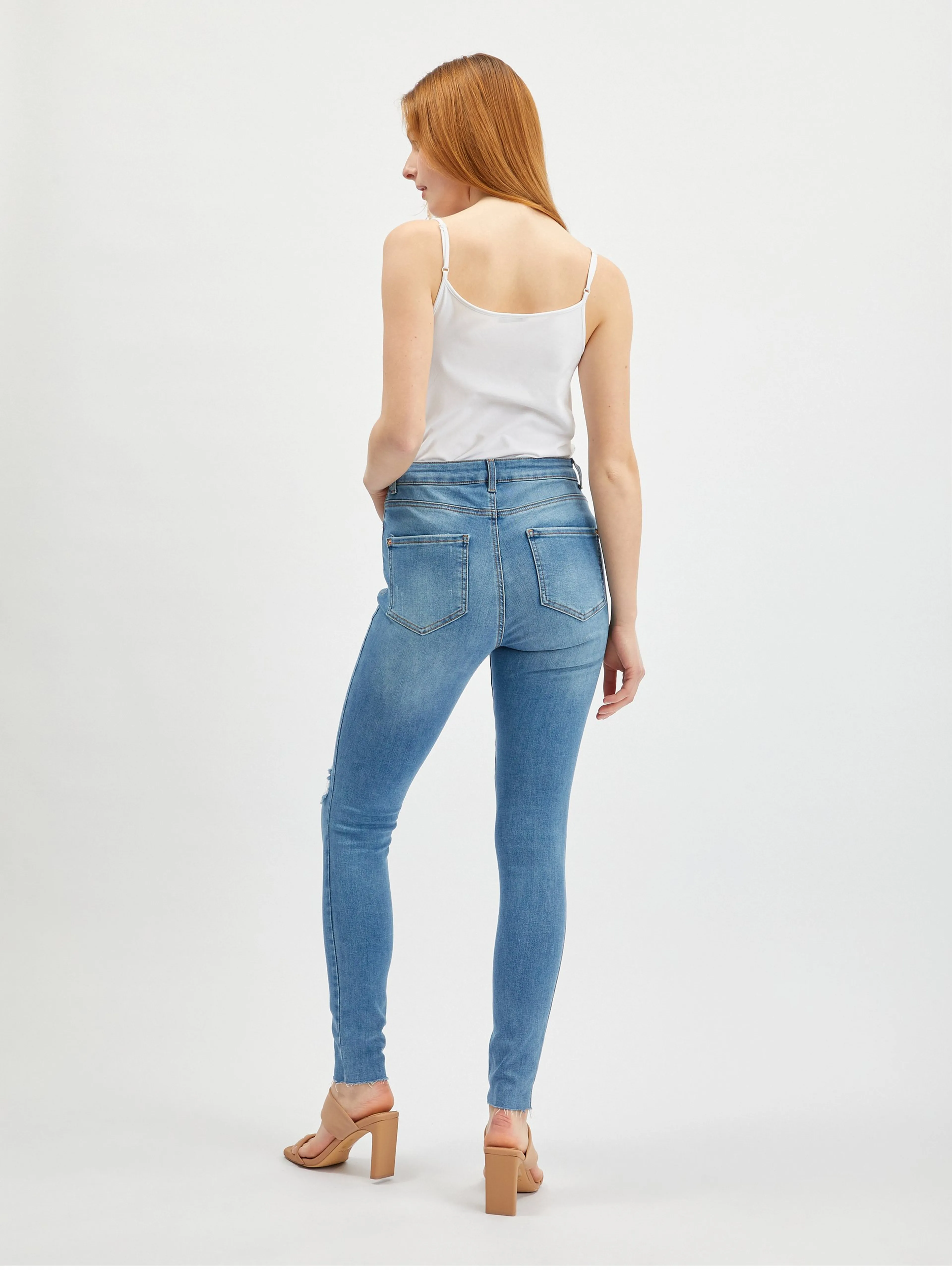 Hellblaue Skinny-Fit-Jeans für Damen ORSAY