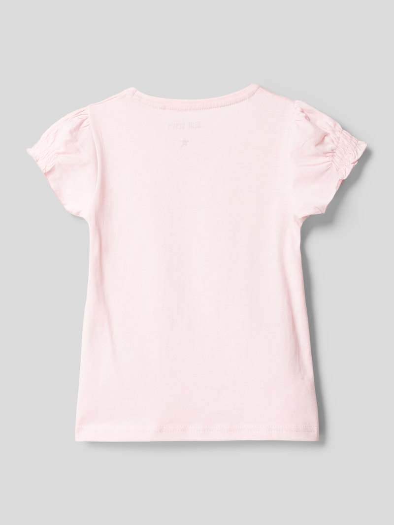 T-Shirt mit Motiv-Print in rosa