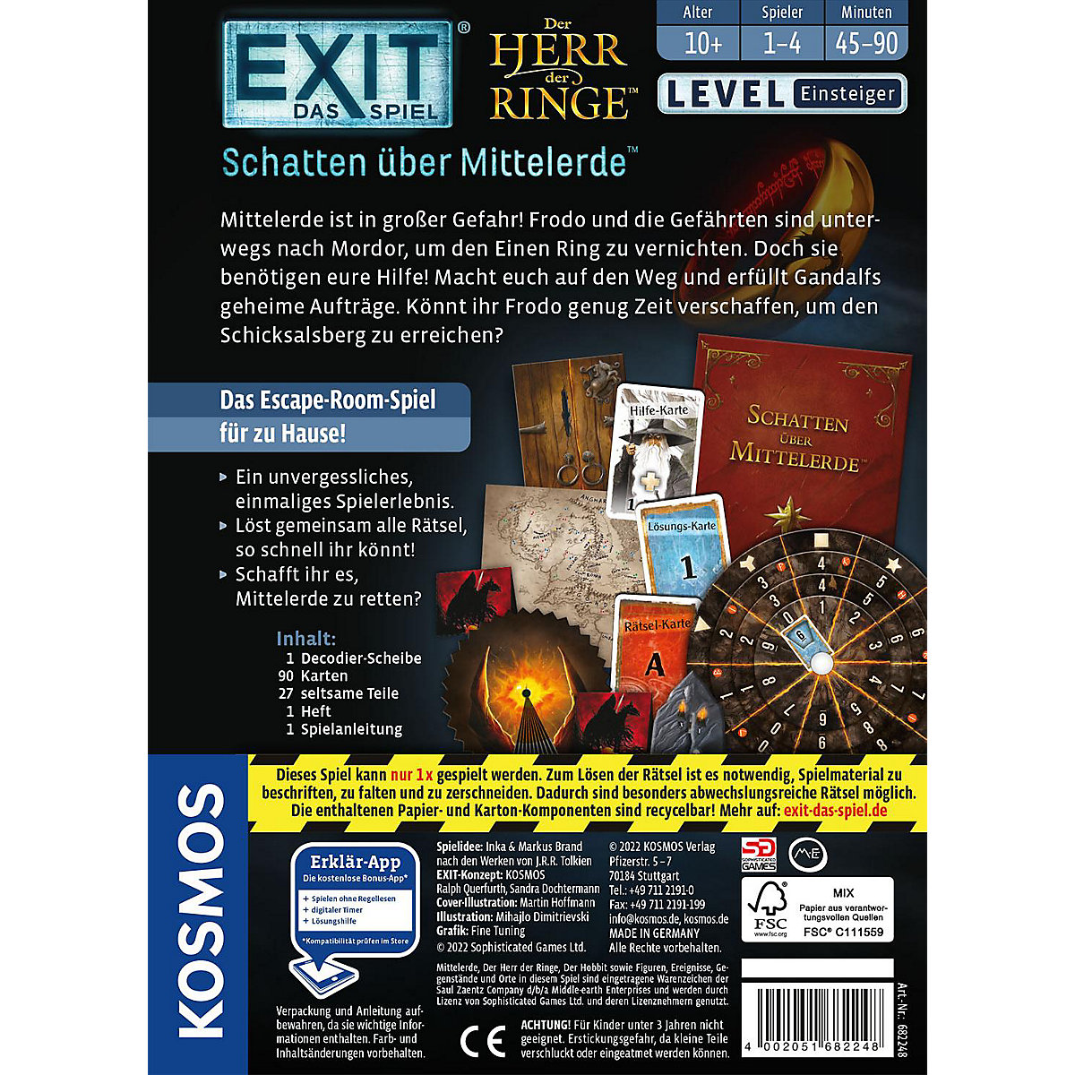 EXIT - Das Spiel: Der Herr der Ringe - Schatten über Mittelerde