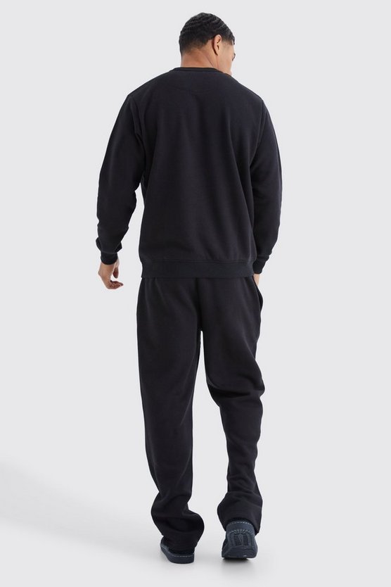 Sweatshirt-Trainingsanzug mit Graffiti-Print
