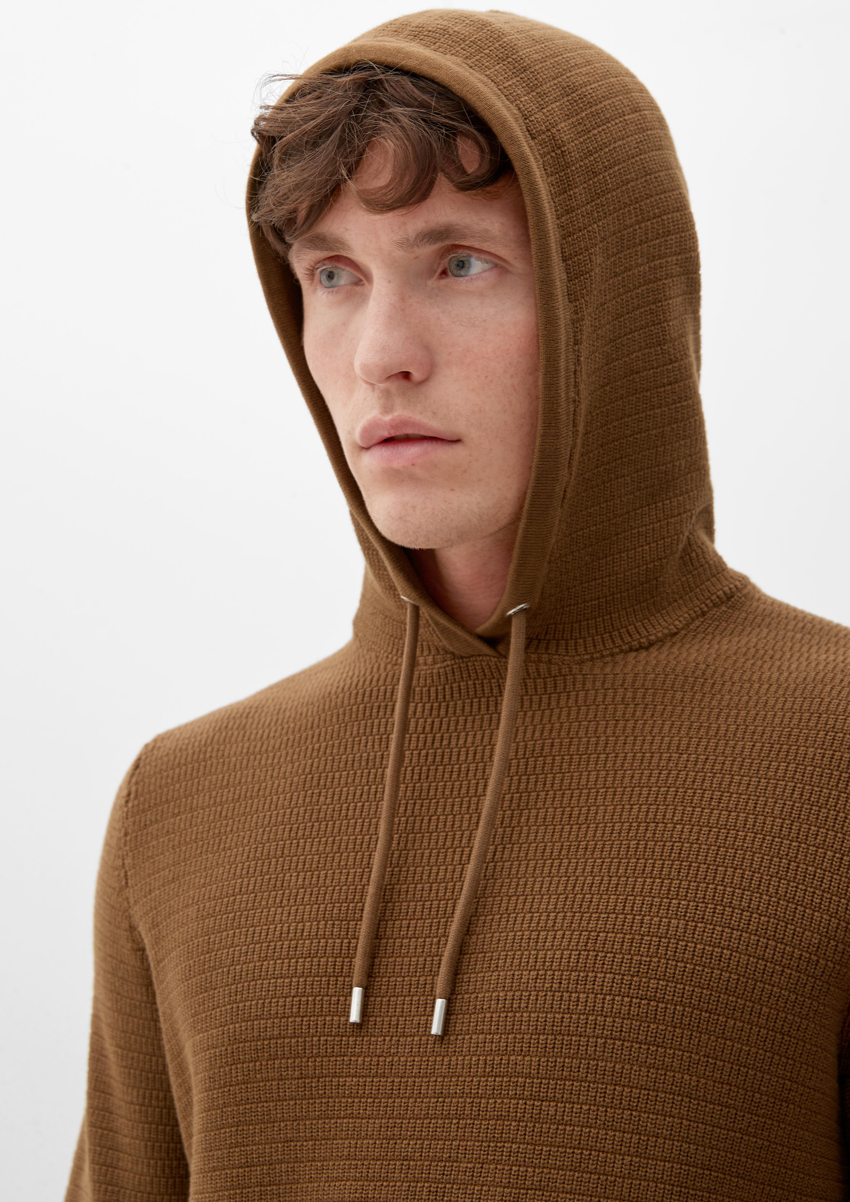 Kapuzenpullover aus Strukturstrick  2118090-8592