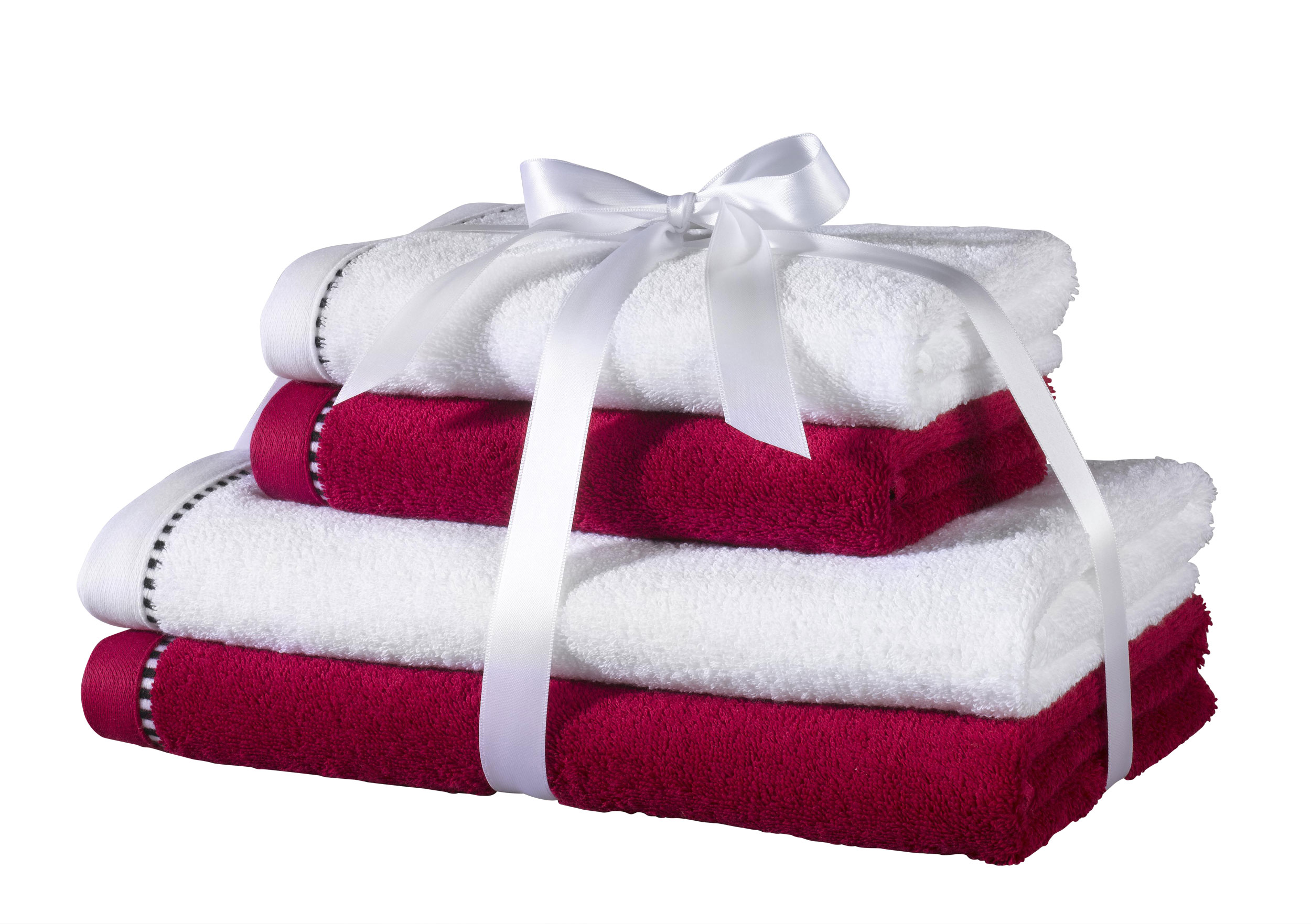 VOSSENESPRIT Frottier-Set white/rasp