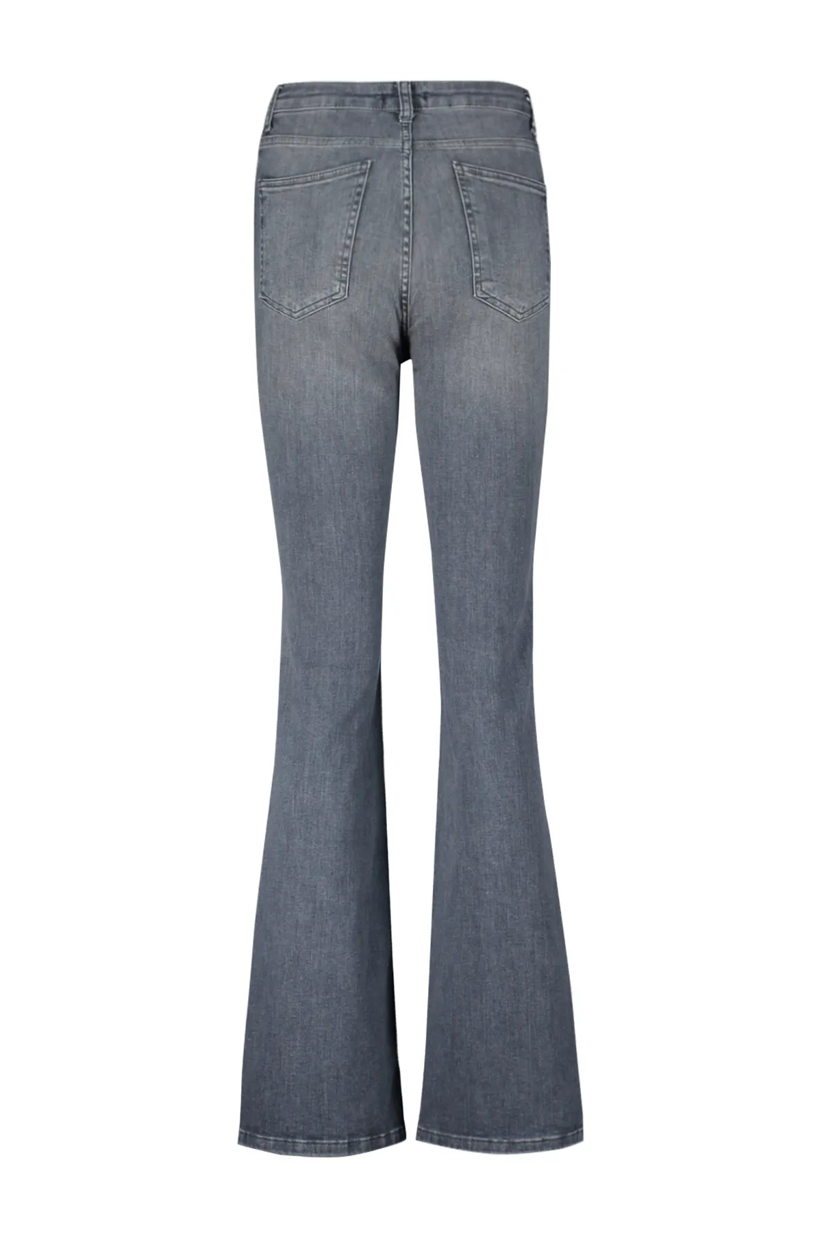 Trendyol Collection  Graue Schlagjeans mit hoher Taille TWOAW24JE00143