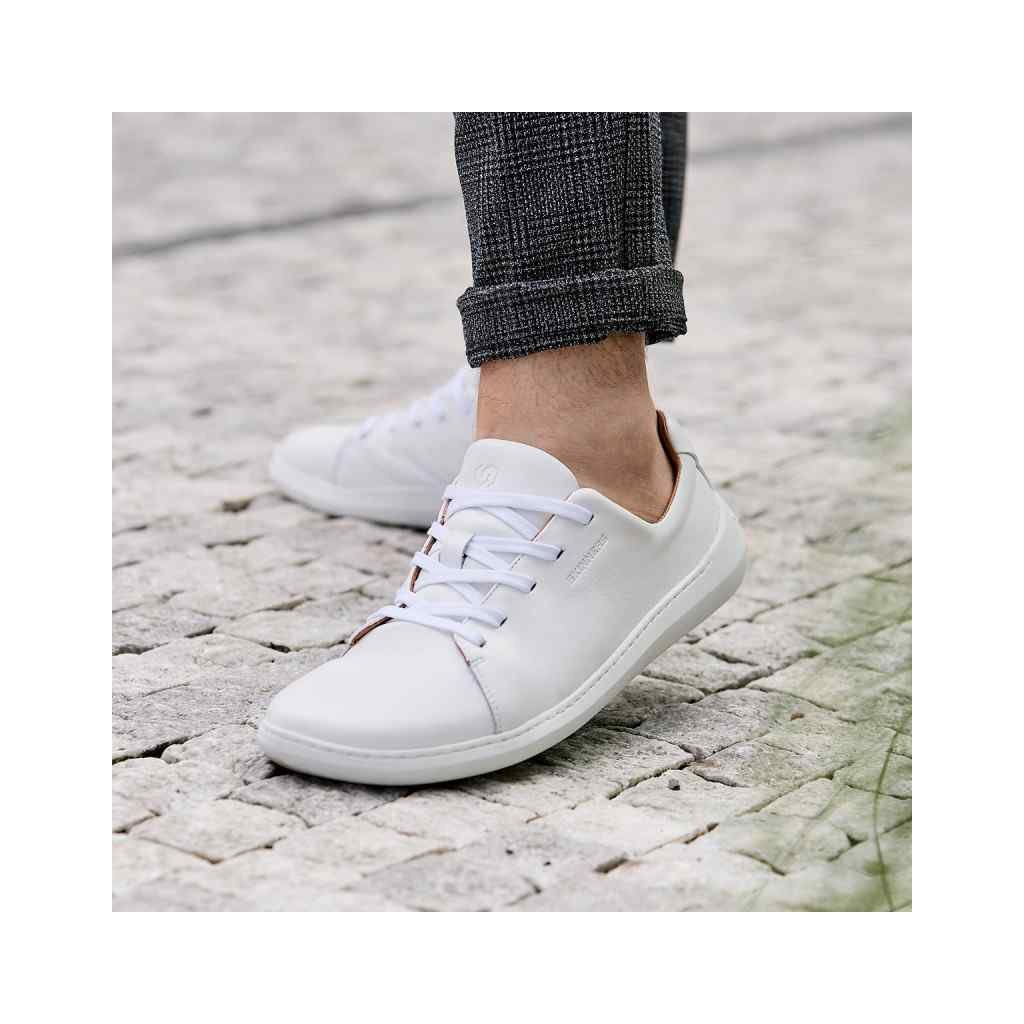 Skinners Walker II Leather White Barfußsneakers